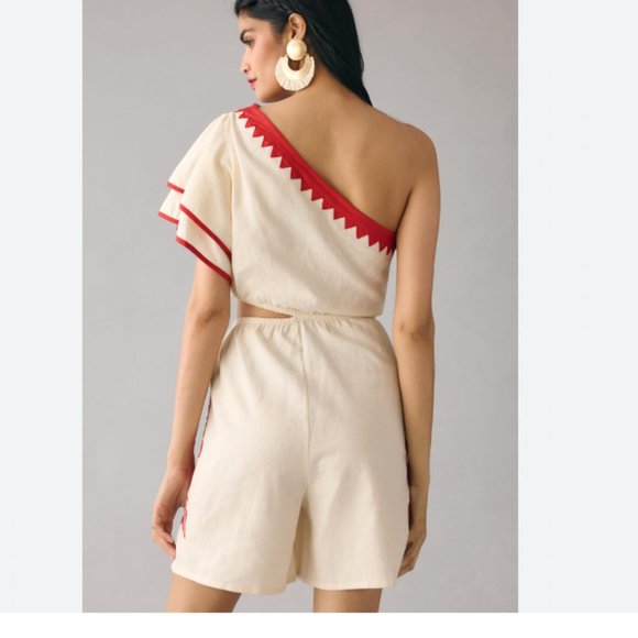 FARM Rio One-Shoulder Toucan Romper - Picture 3 of 14